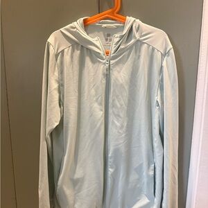 Uniqlo Light Mint Zip-Up Hooded Jacket